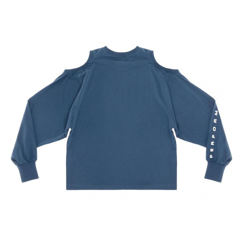 Telfar Triple Long Sleeve T-shirts Donkerblauw | NLEX3417