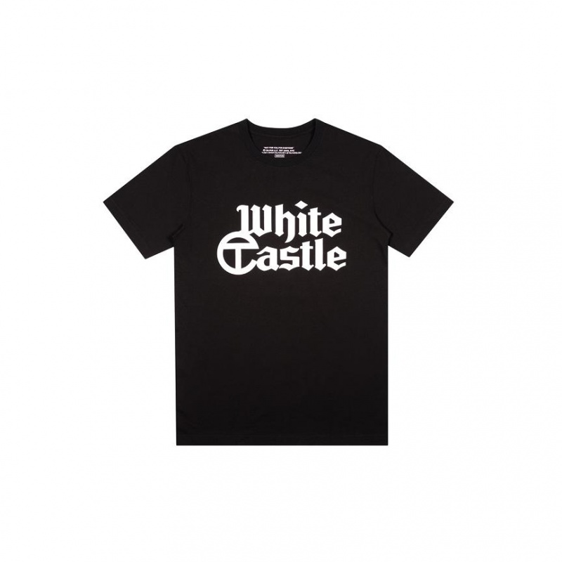 Telfar White Castle T-shirts Zwart | NLJJ3402