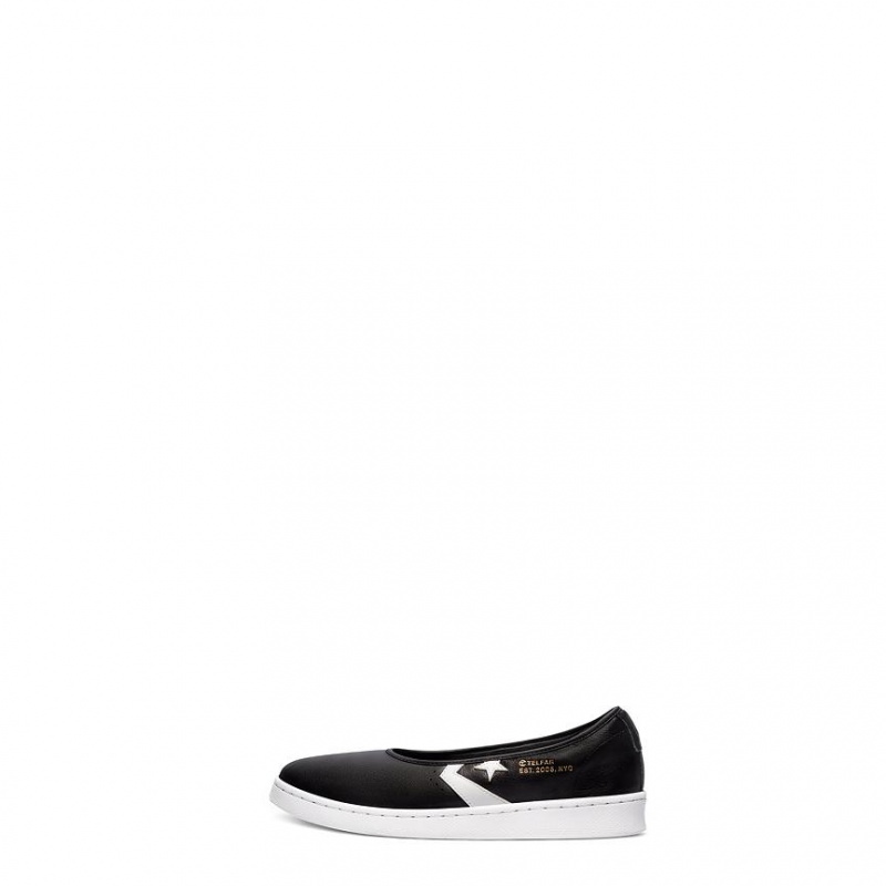 Telfar X Converse Pro Leren Loafers Zwart | NLOR3515