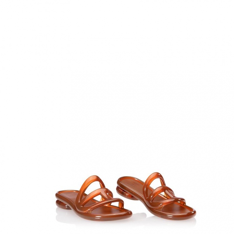 Telfar x Melissa Jelly Badeslippers Bruin | NLYU3518