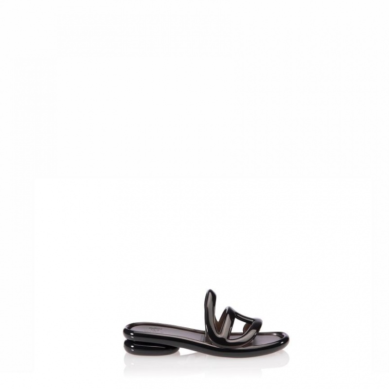 Telfar x Melissa Jelly Badeslippers Zwart | NLUT3517