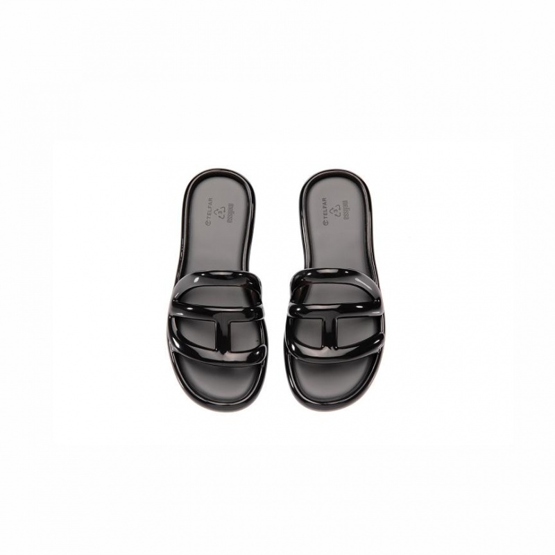 Telfar x Melissa Jelly Badeslippers Zwart | NLUT3517