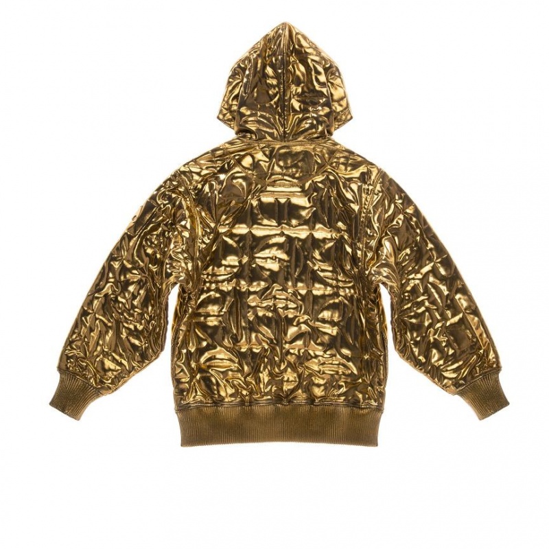 Telfar x Moose Knuckles Gewatteerd Hoodie Goud | NLAP3240