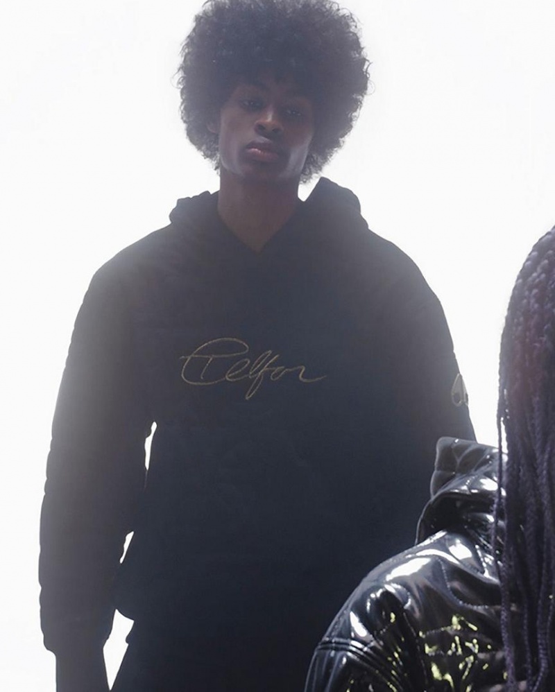 Telfar x Moose Knuckles Gewatteerd Hoodie Zwart | NLDN3238