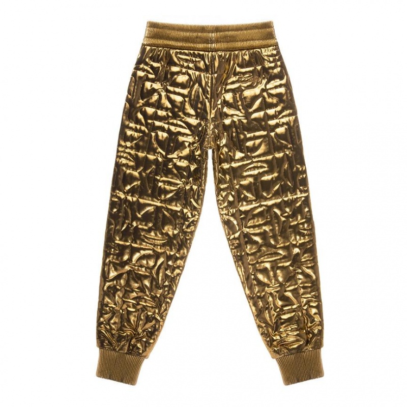 Telfar x Moose Knuckles Gewatteerd Joggingbroek Goud | NLSO3381