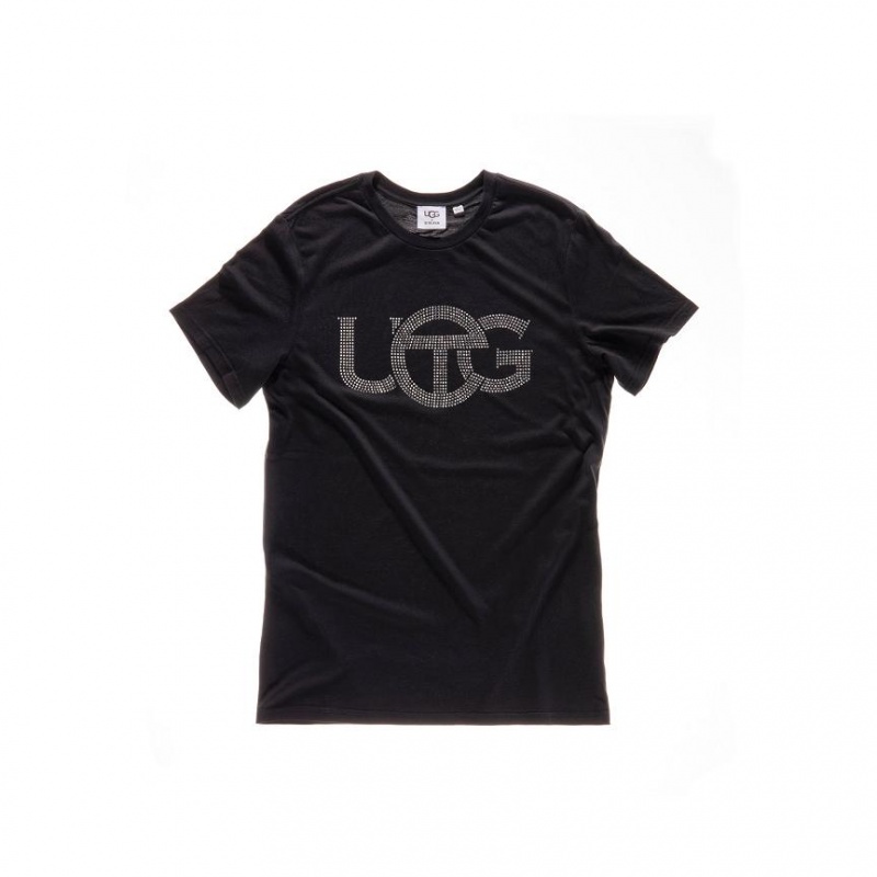 Telfar x UGG Crystal Logo T-shirts Zwart | NLHK3403