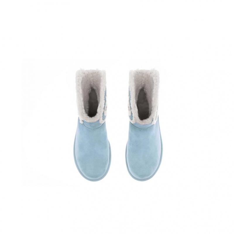 Telfar x UGG Logo Mini Laarzen Blauw | NLHK3507