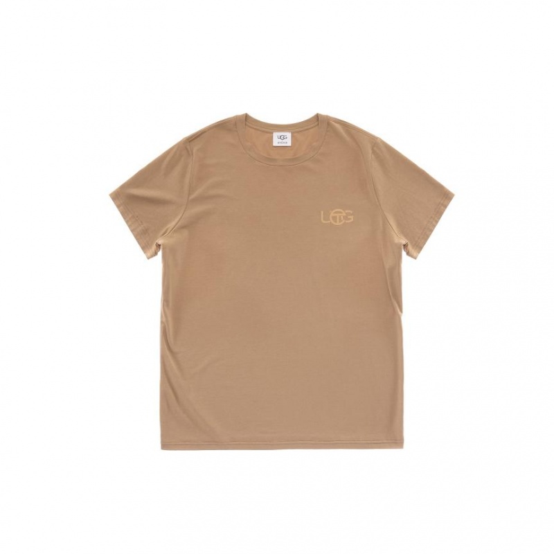 Telfar x UGG Logo T-shirts Bruin | NLSO3426